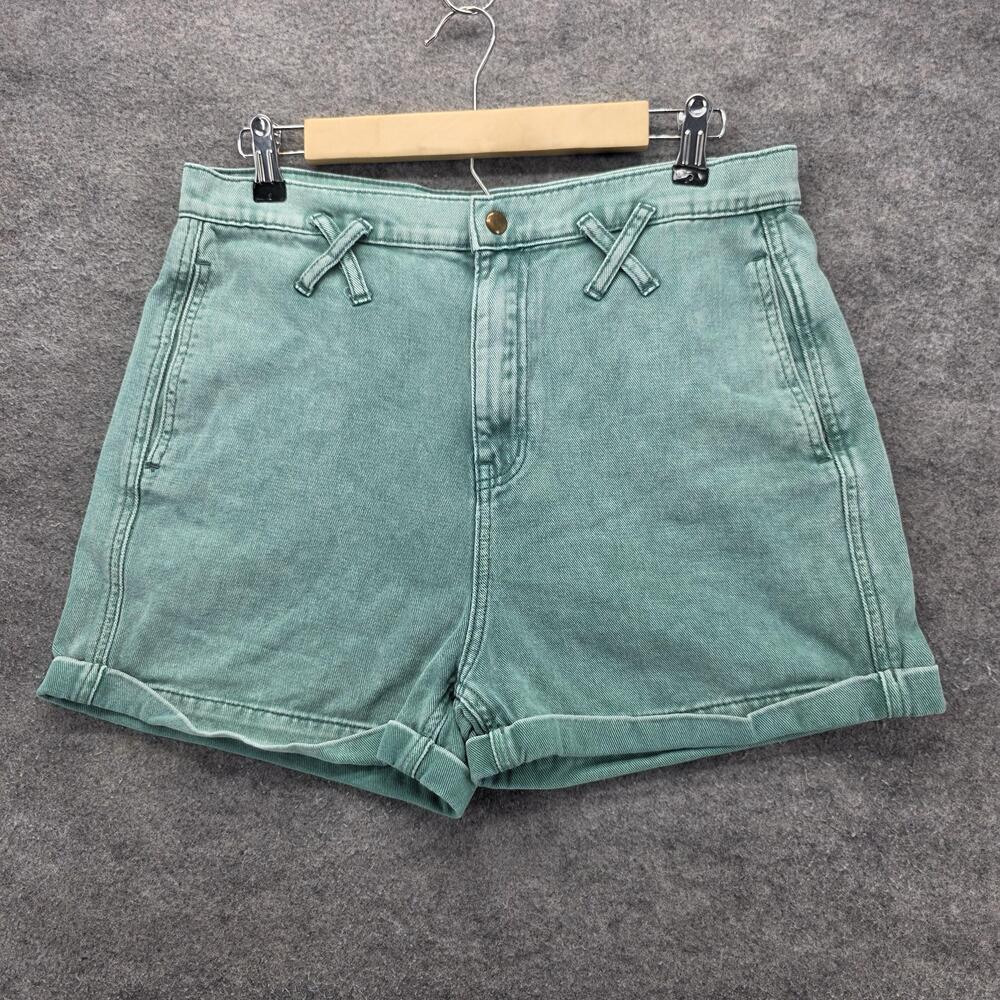 BDG Urban Outfitters Shorts Womens 27 Green High Rise Cuffed Casual 100% Cotton